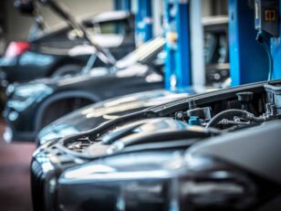 Car in Auto Service